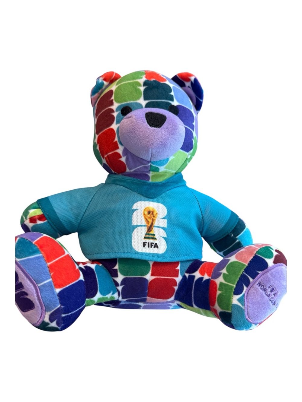 FIFA World Cup 26 Official Licensed Plush Bear Multicolor Soccer Collectible
